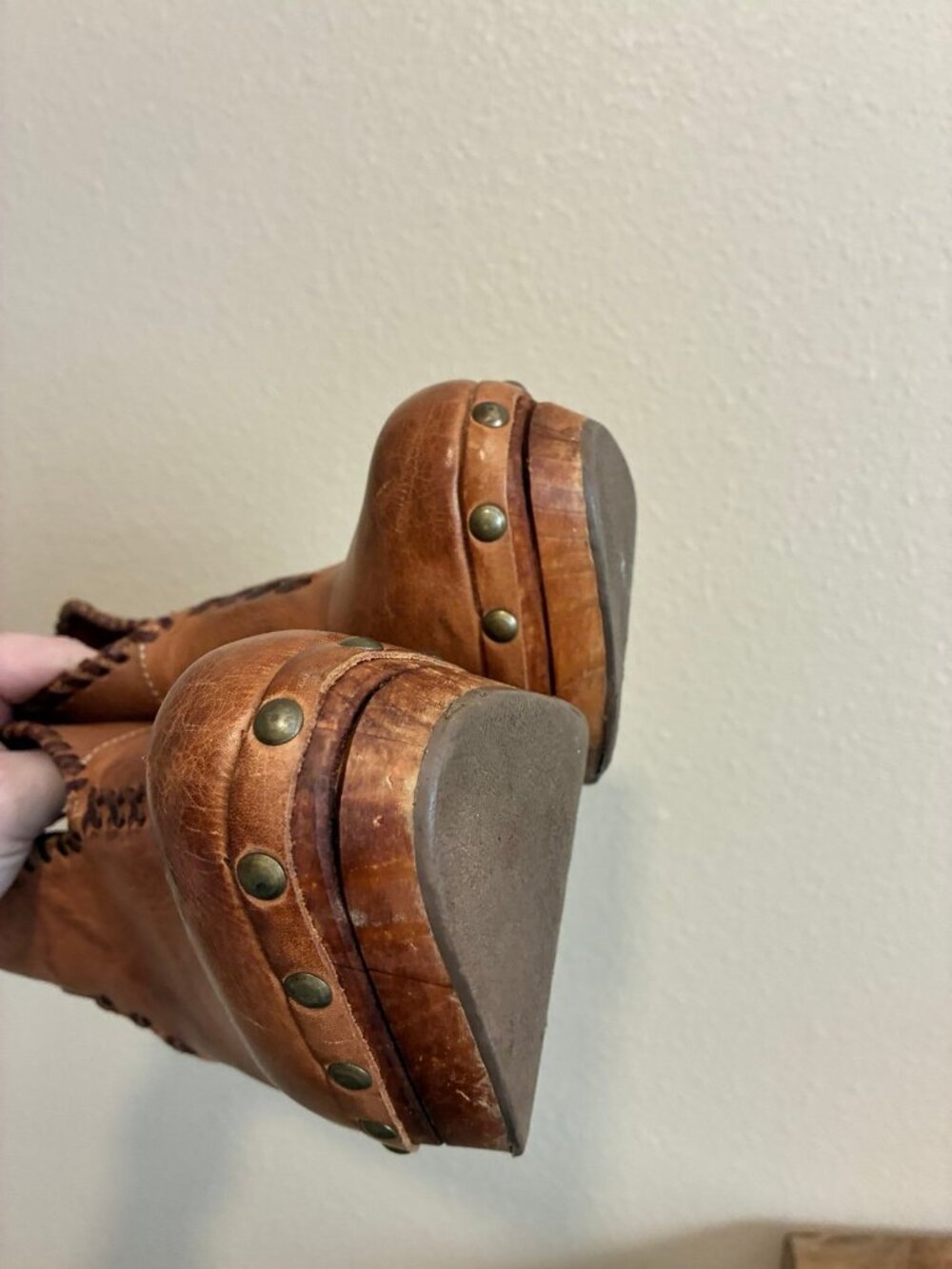 Bed Stu Women's Marina Tan Teak Rustic Leather Shoes 10 - Picture 8 of 12